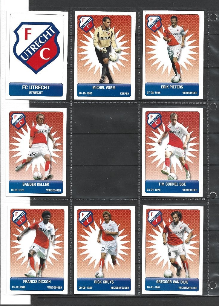 Voetbal plaatjes FC Utrecht Plus Official Partner Eredivisie, Ophalen of Verzenden, Zo goed als nieuw, F.C. Utrecht, Poster, Plaatje of Sticker