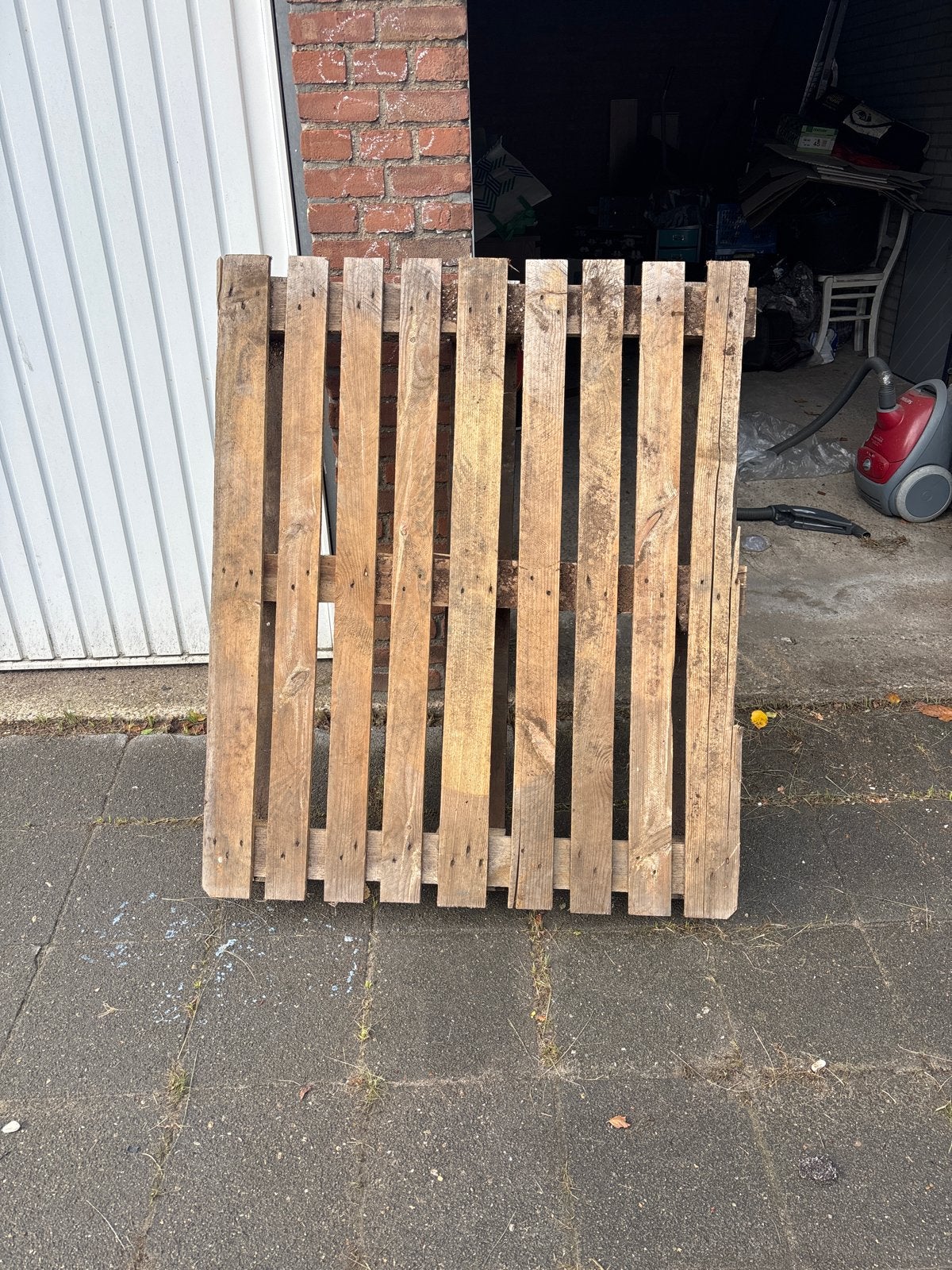 Houten pallet - Gebruikt, Ophalen, Gebruikt, 50 mm of meer, Pallet