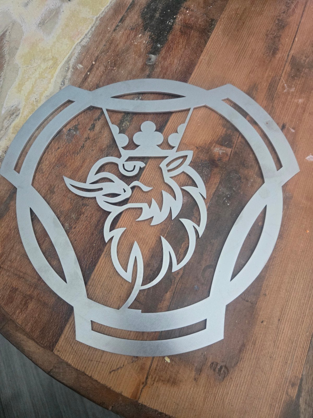 Scania RVS Logo - 22cm - 2mm dik, Ophalen of Verzenden