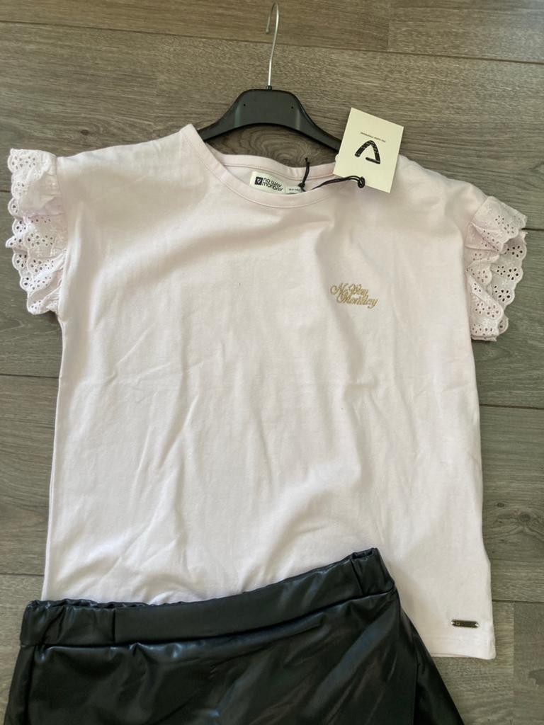NO WAY MONDAY lila shirtje nieuw mt 164, Ophalen of Verzenden, Nieuw, Meisje, Shirt of Longsleeve