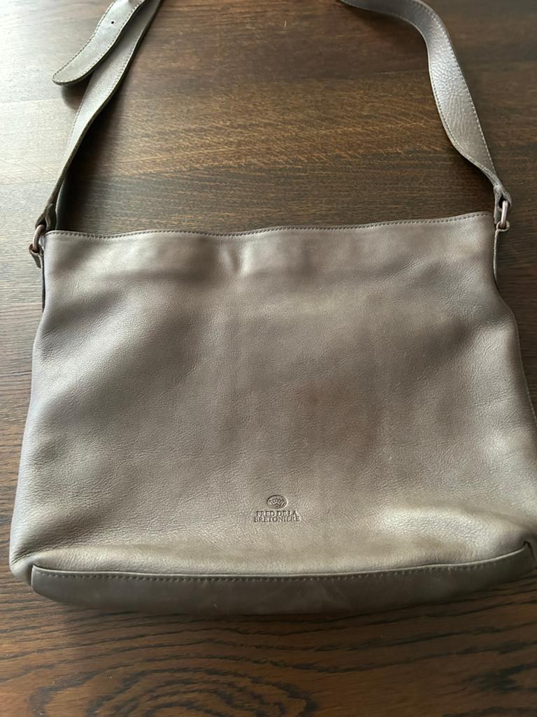 Leren tas van Fred de la Bretonniere, Sieraden, Tassen en Uiterlijk, Tassen | Schoudertassen, Overige merken, Overige kleuren