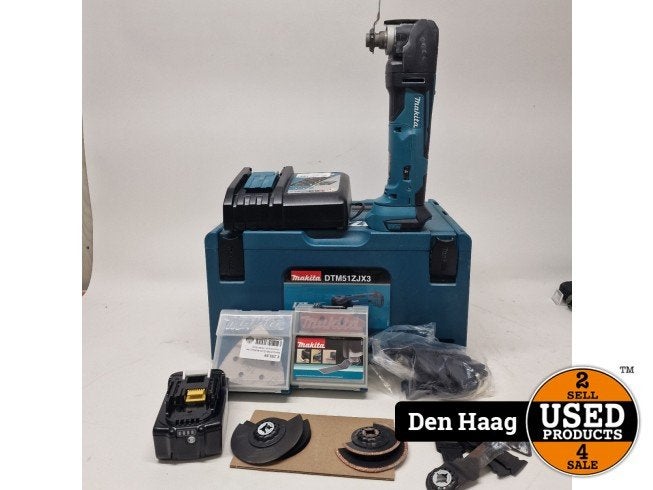 Makita DTM51ZJX3 Multitool Set + Accessoires | Nette Staat, Doe-het-zelf en Verbouw, Gereedschap | Handgereedschap, Makita, Zo goed als nieuw