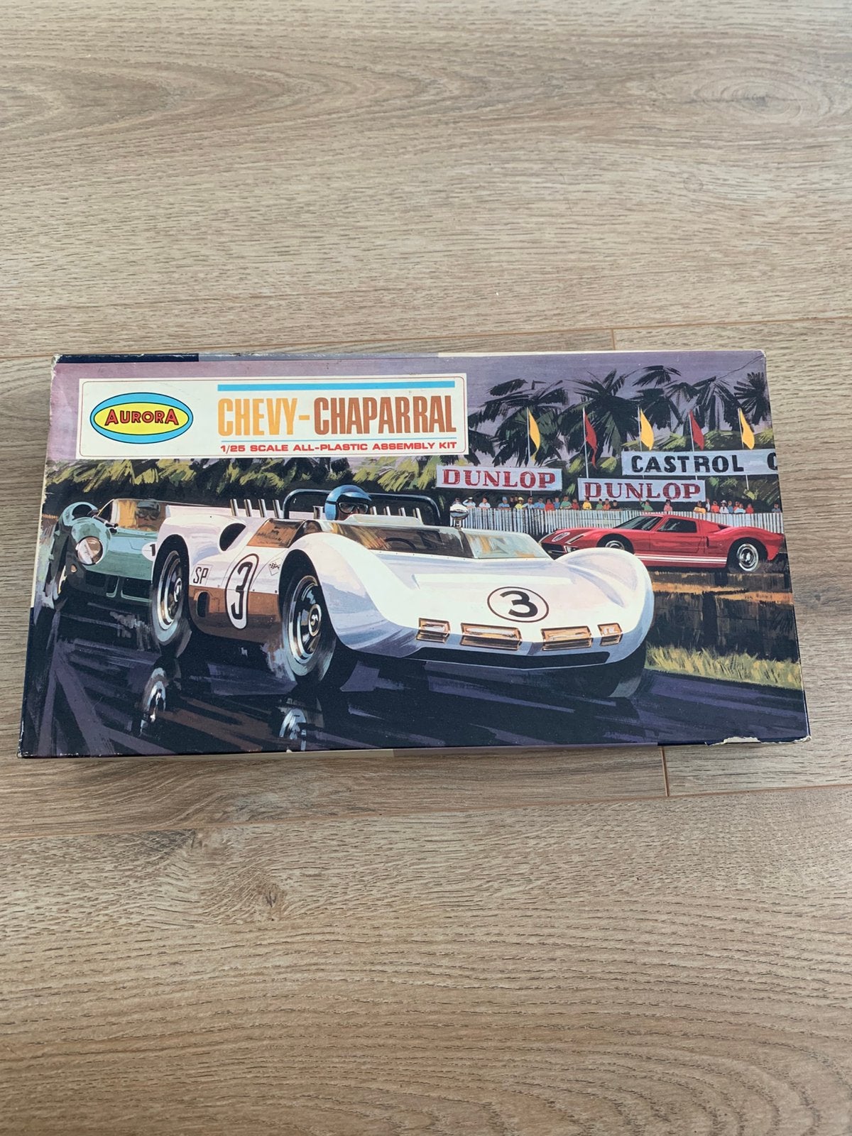 Vintage Aurora 1:25 Chevrolet Chaparral modelkit., Overige merken, Auto, Groter dan 1:32, Ophalen of Verzenden