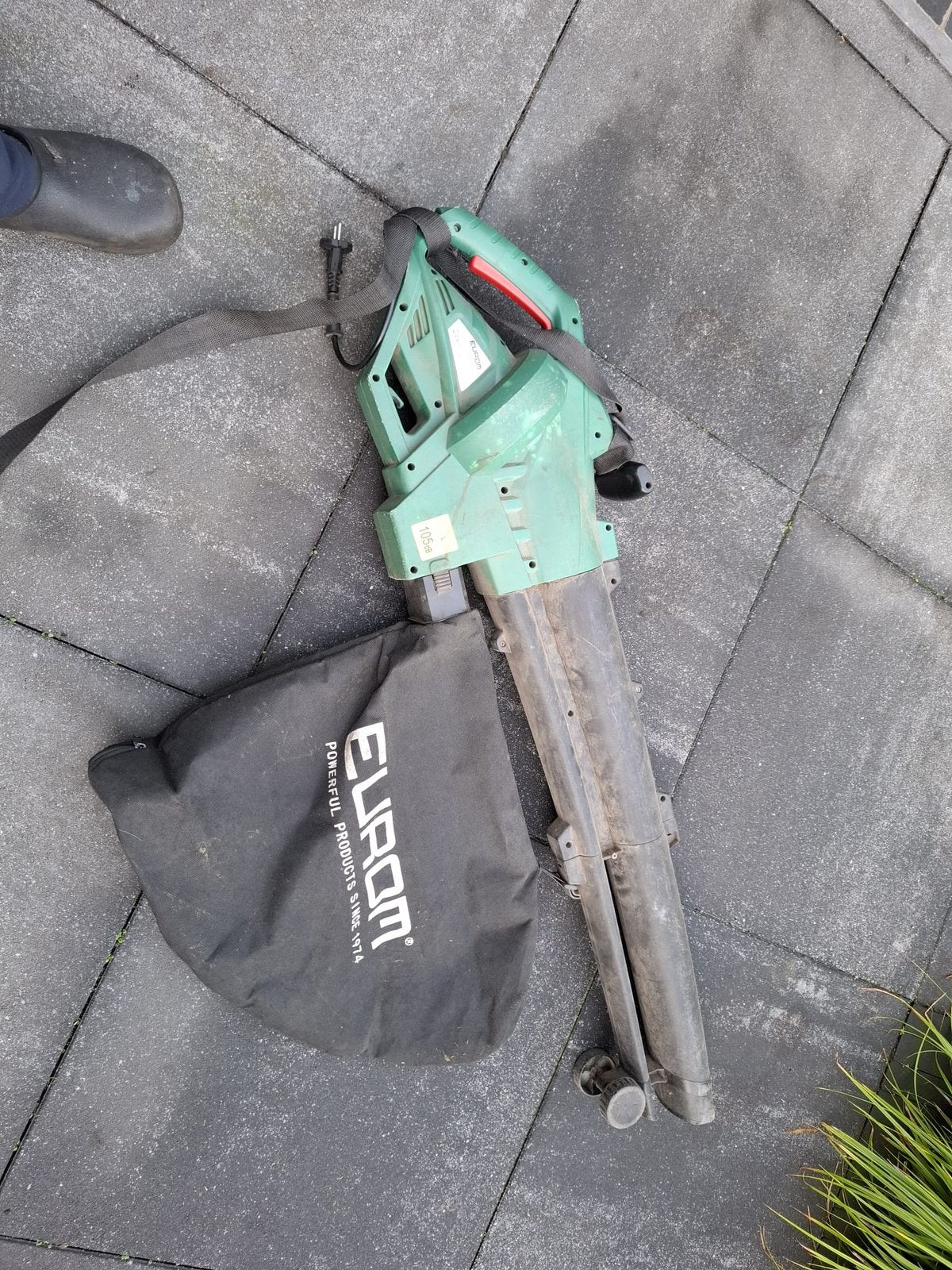 Bladblazer&zuiger te koop, Tuin en Terras, Ophalen, Gebruikt, Handgedragen, Met opvangzak
