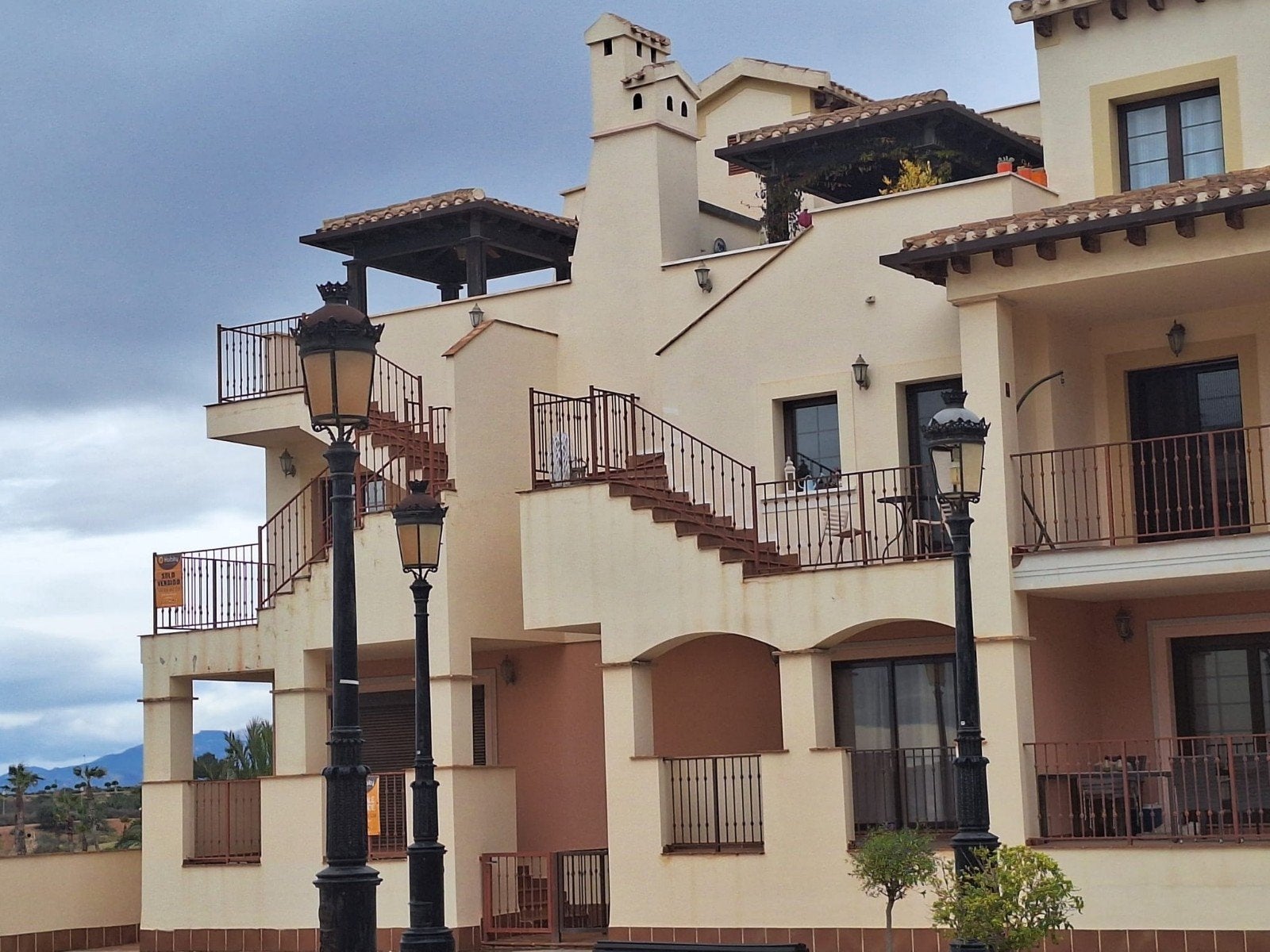 luxe 4 p. appartement regio Murcia op golfbaan vlakbij zee., 2 slaapkamers, Appartement, Aan zee, Zwembad