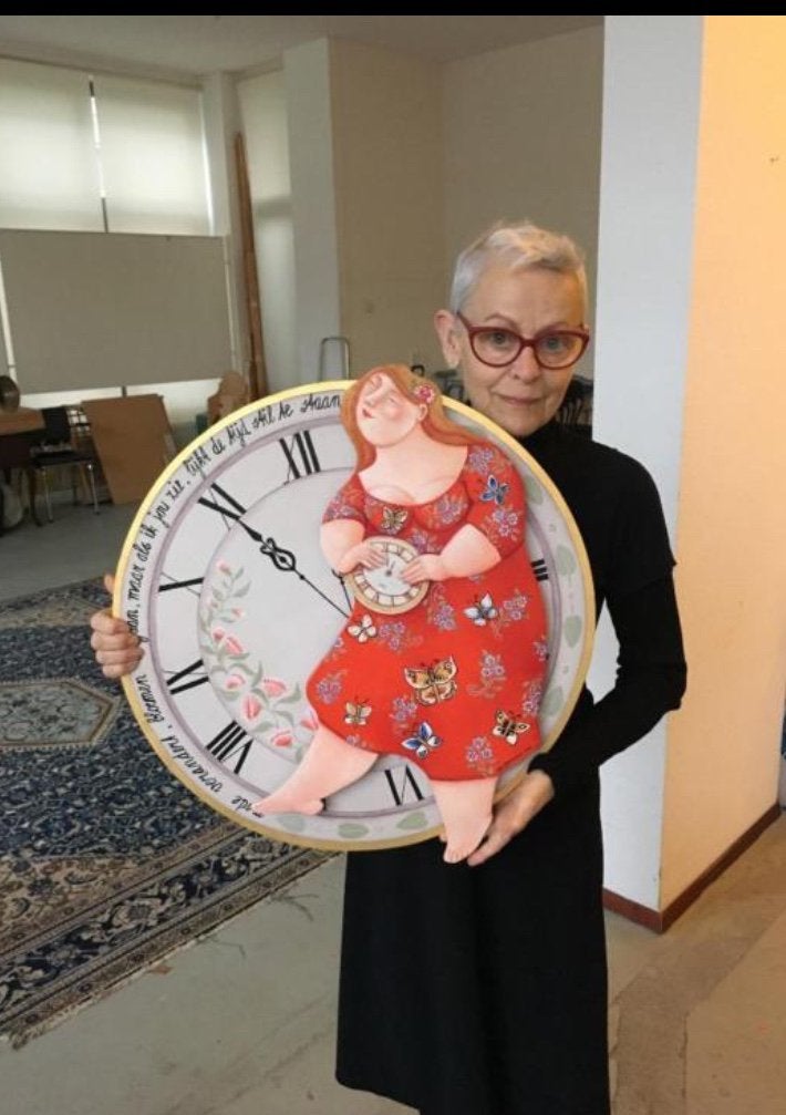 Ada Breedveld kunstwerk houtsnijwerk, Ophalen