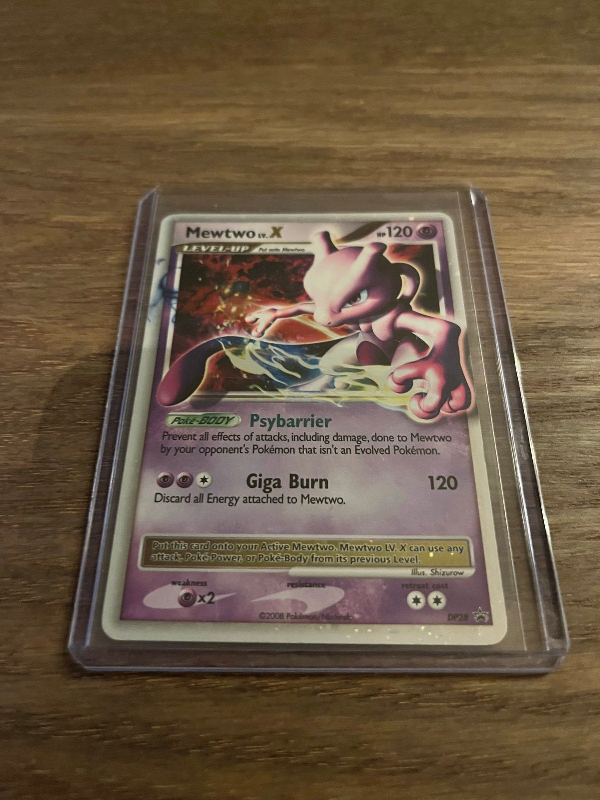 Mewtwo LV.X Pokémon kaart - Zeldzaam en in goede staat, Ophalen of Verzenden, Zo goed als nieuw, Losse kaart