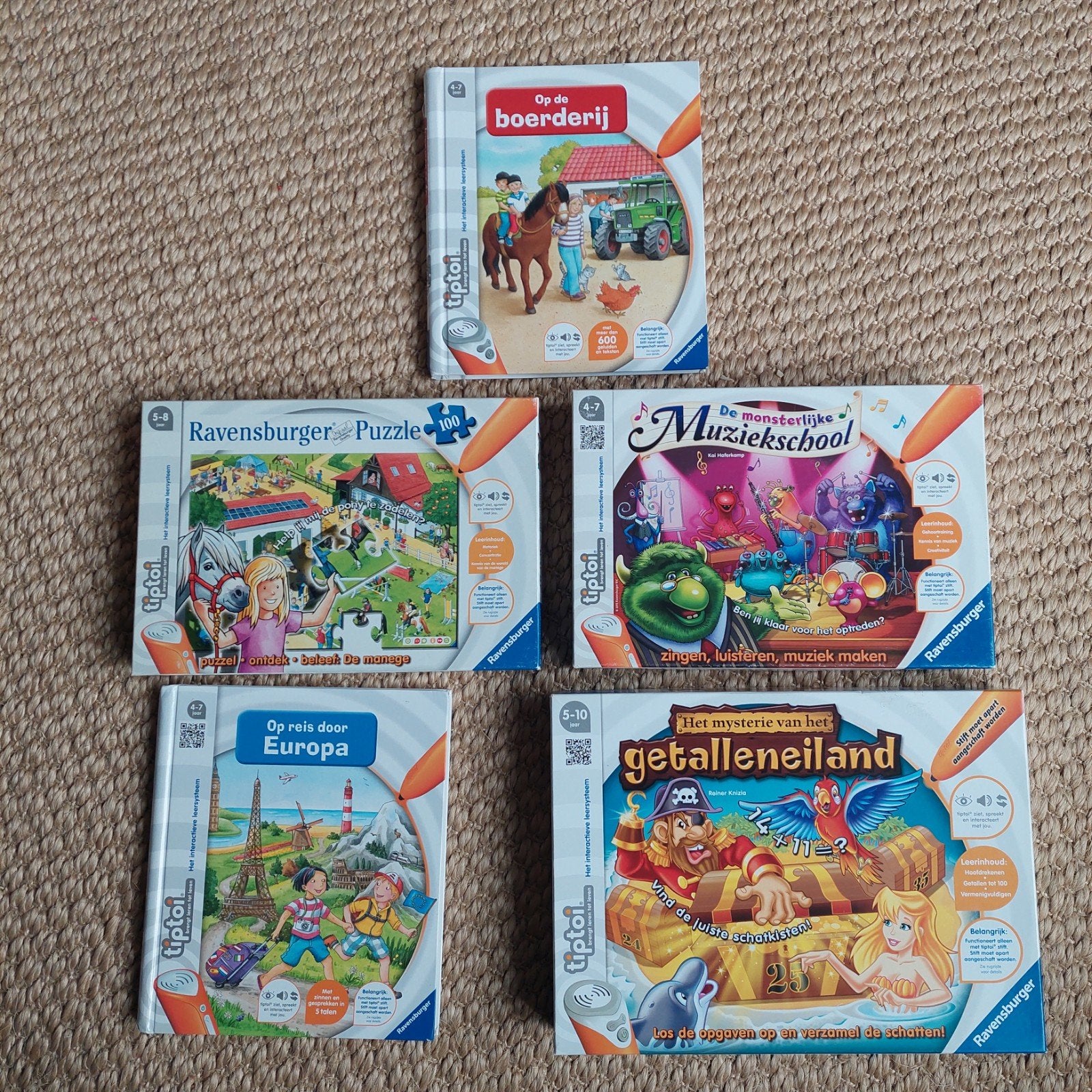 tiptoi spellen, Kinderen en Baby's, Ophalen of Verzenden, Gebruikt, Puzzelen