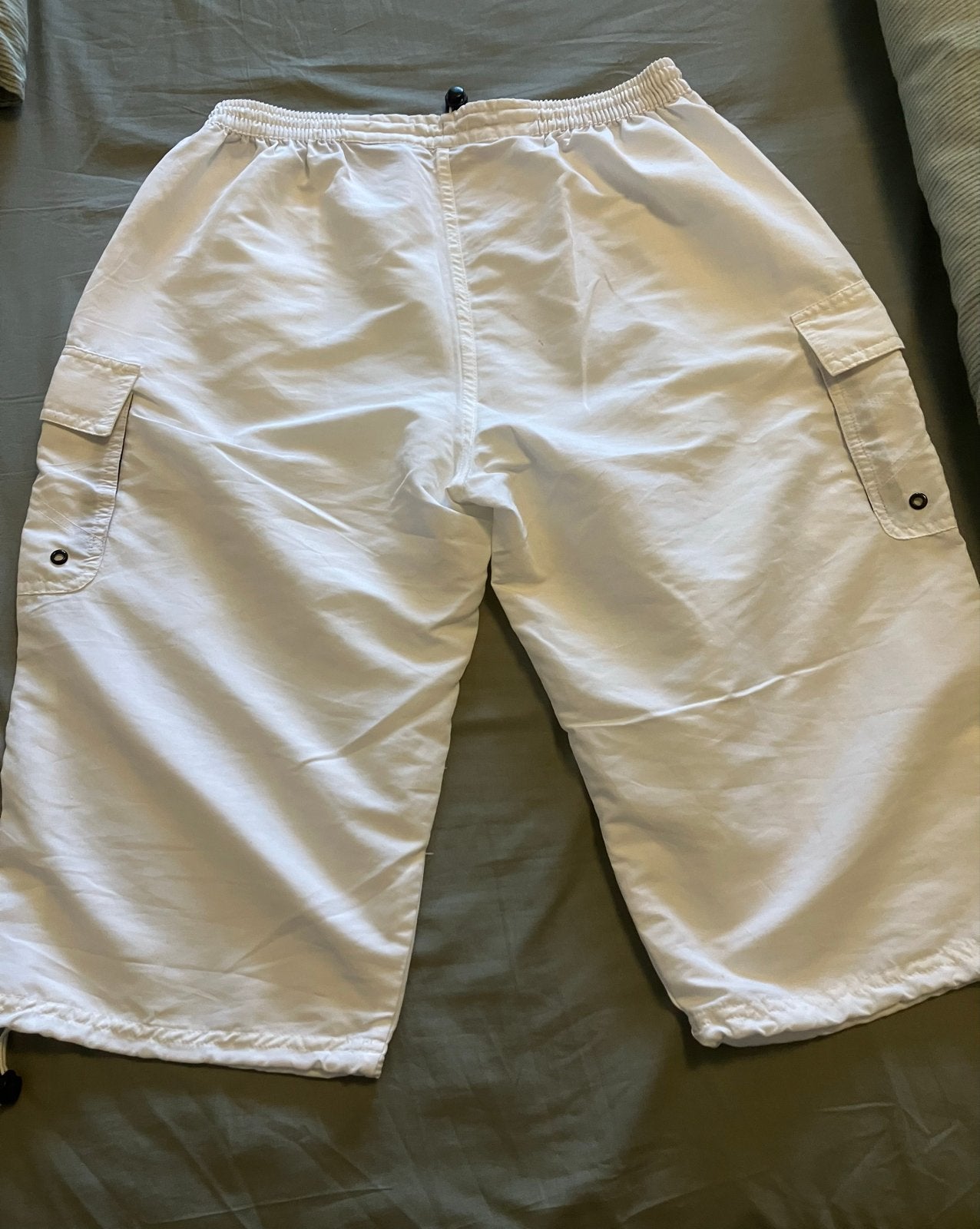 Witte USA Star Cargo Korte Broek - Maat L, Ophalen of Verzenden, Gedragen, Maat 52/54 (L), Wit
