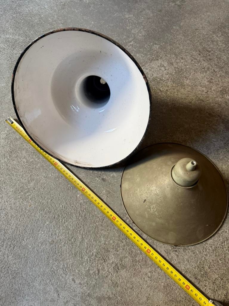emaille lampenkap setje 10€ aniek, Ophalen of Verzenden