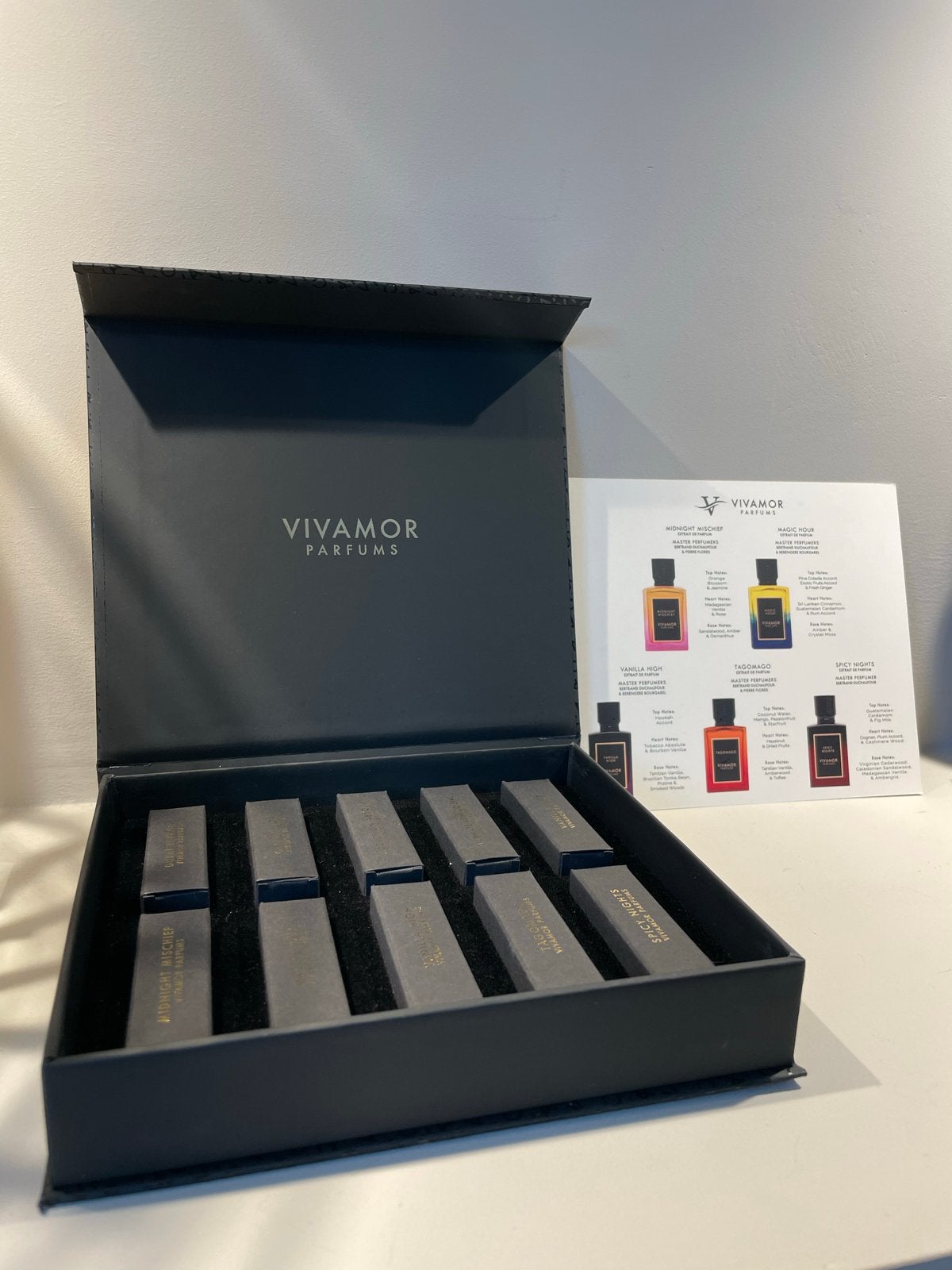 Vivamor Parfums Discovery Sampler Set - 10x2ml, Ophalen of Verzenden, Zo goed als nieuw