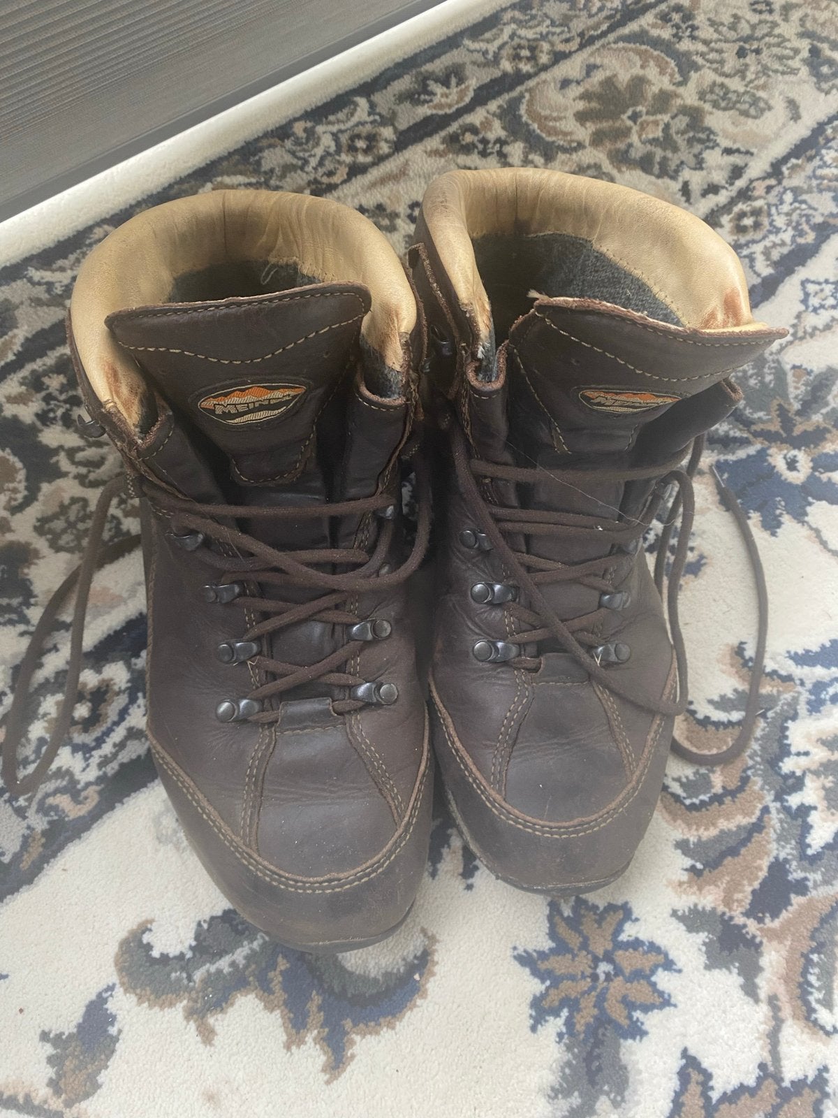 Meindl wandelschoenen - Bruin leer, Gore-Tex, Vibram zool, Sport en Fitness, Bergsport en Wandelen, Ophalen of Verzenden, Gebruikt