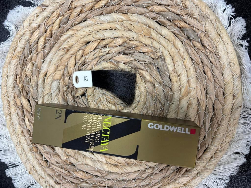 Goldwell Nectaya 2N Ammonia-Free Permanente Haarkleur, Ophalen of Verzenden, Nieuw, Overige typen