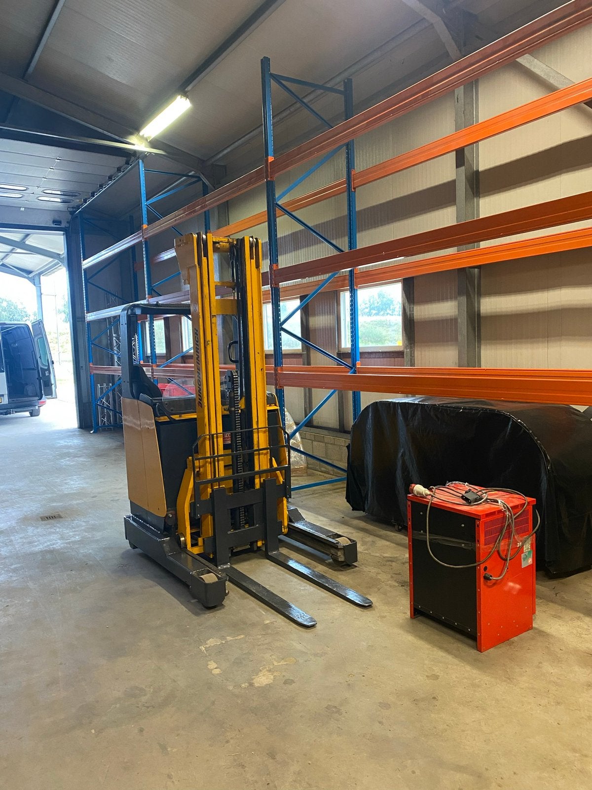 Jungheinrich elektrische reachtruck, Doe-het-zelf en Verbouw, Transportwagens, 100 liter of meer, Ophalen, Transportkar