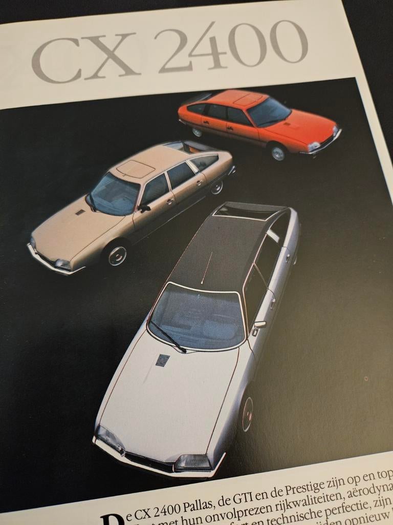 Brochure Citroën CX 2400 Pallas, GTI & Prestige 1981, Ophalen of Verzenden, Zo goed als nieuw, Citroën