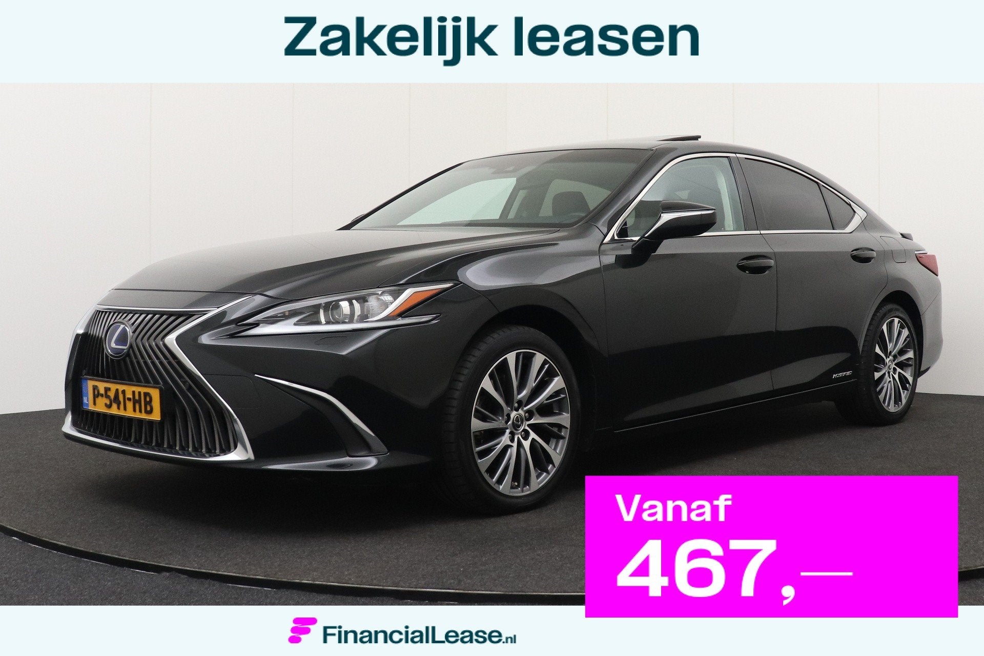 Lexus ES 300h Preference Line Business Schuif-/kanteldak Ada, 4 cilinders, 2487 cc, 1655 kg, Zwart