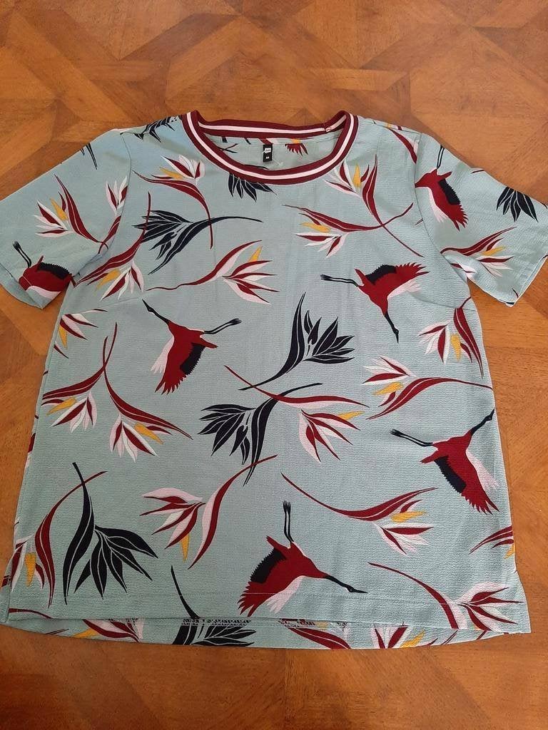 Hema blouse top kraanvogels maat M, Hema, Ophalen of Verzenden, Zo goed als nieuw, Maat 38/40 (M)