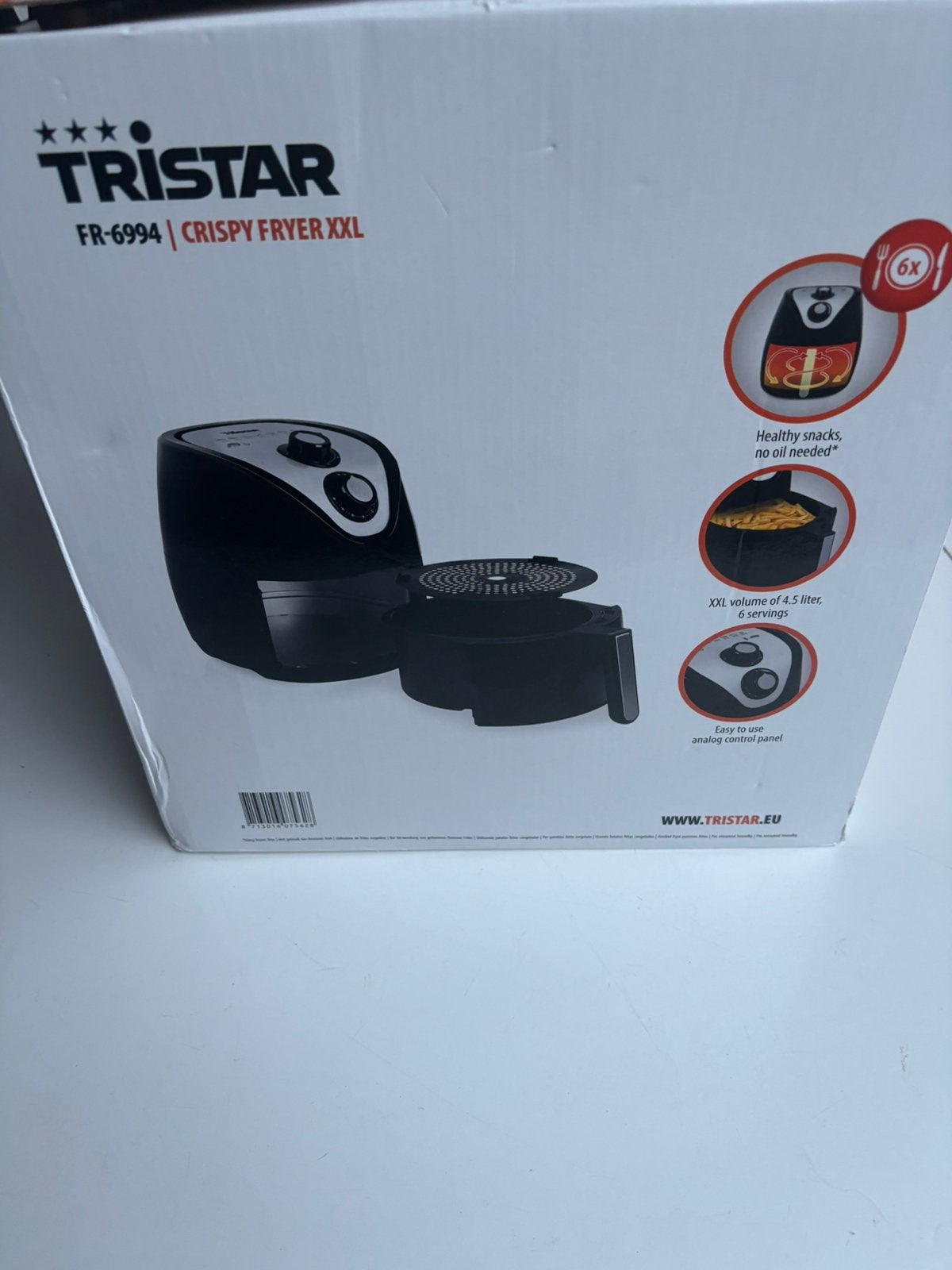 Tristar crispy fryer xxl, Ophalen, Zo goed als nieuw, Airfryer XXL, 1500 gram of meer