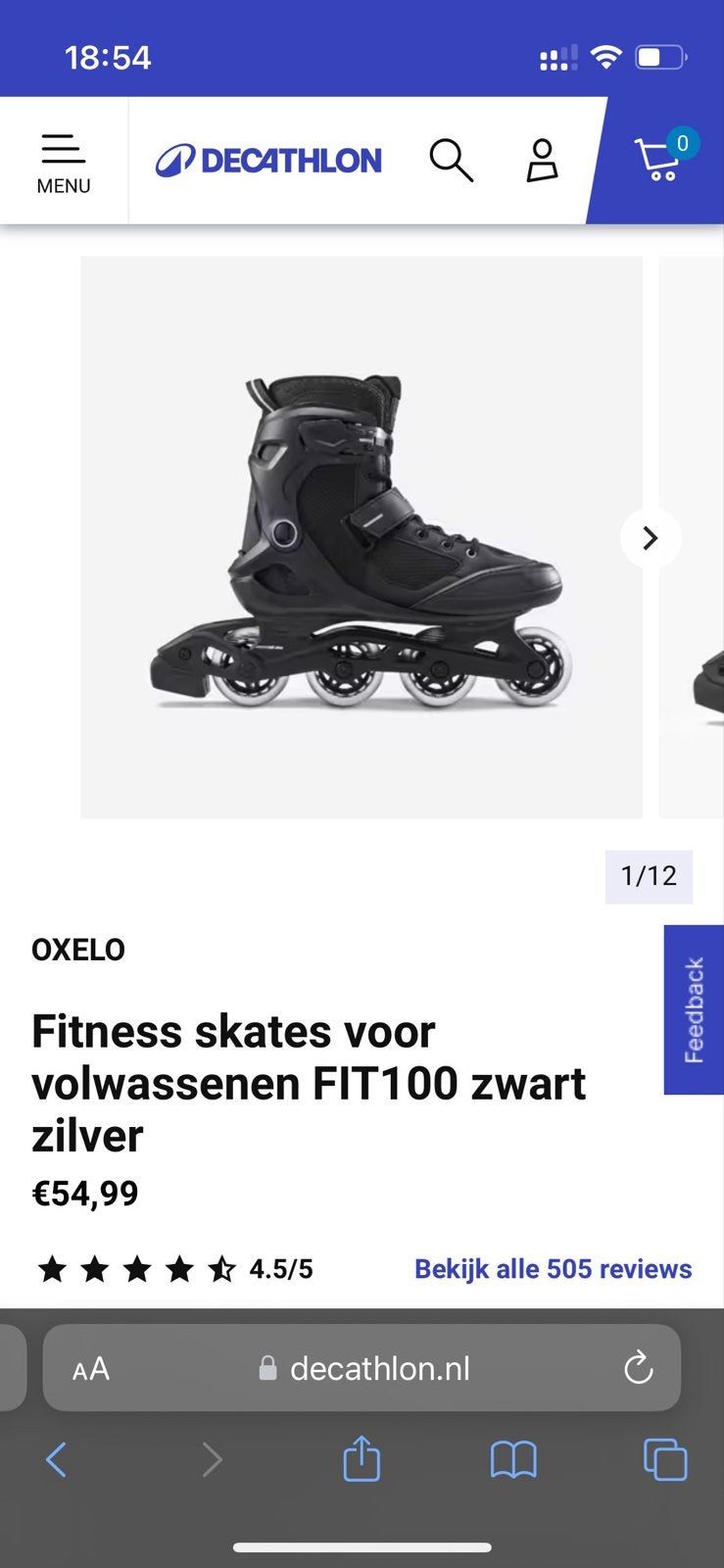 Decathlon Oxelo Fitness Skates Size 39 - New, Sport en Fitness, Schaatsen, Ophalen, Nieuw, Overige typen, Overige merken