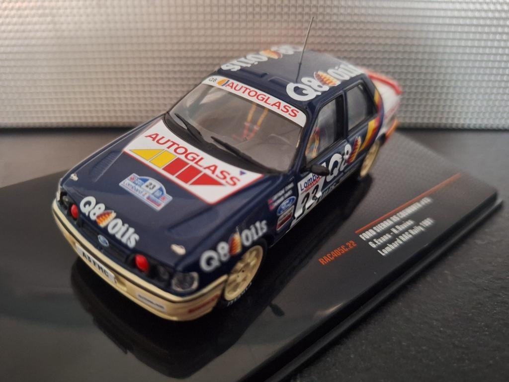 Ford Sierra RS Cosworth #23 RAC Rally 1991 Schaal 1:43, Hobby en Vrije tijd, Modelauto's | 1:43, Nieuw, Auto, Overige merken, Ophalen of Verzenden