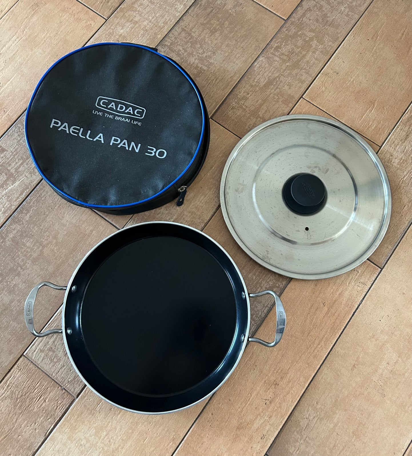 Cadac Paellapan 30 met deksel en hoes, Ophalen of Verzenden, Zo goed als nieuw