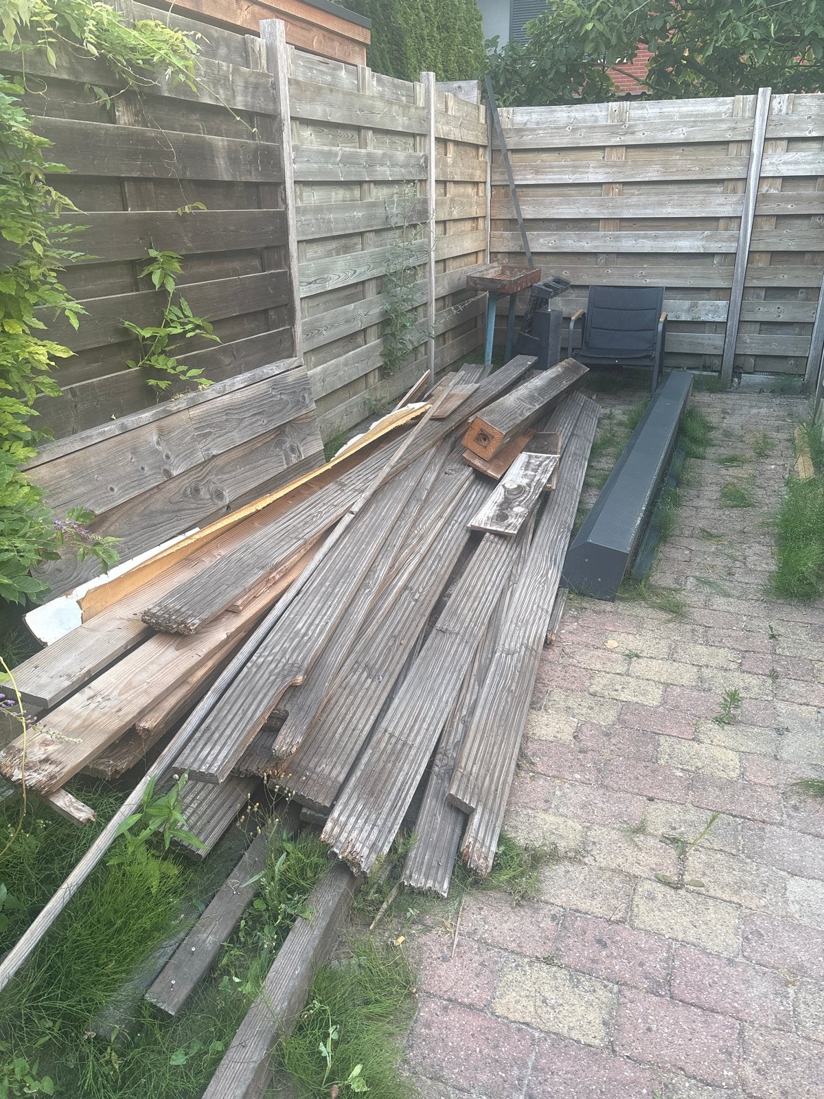 Diverse partij gebruikte houten planken en balken, Ophalen, Gebruikt, Balk, Overige houtsoorten