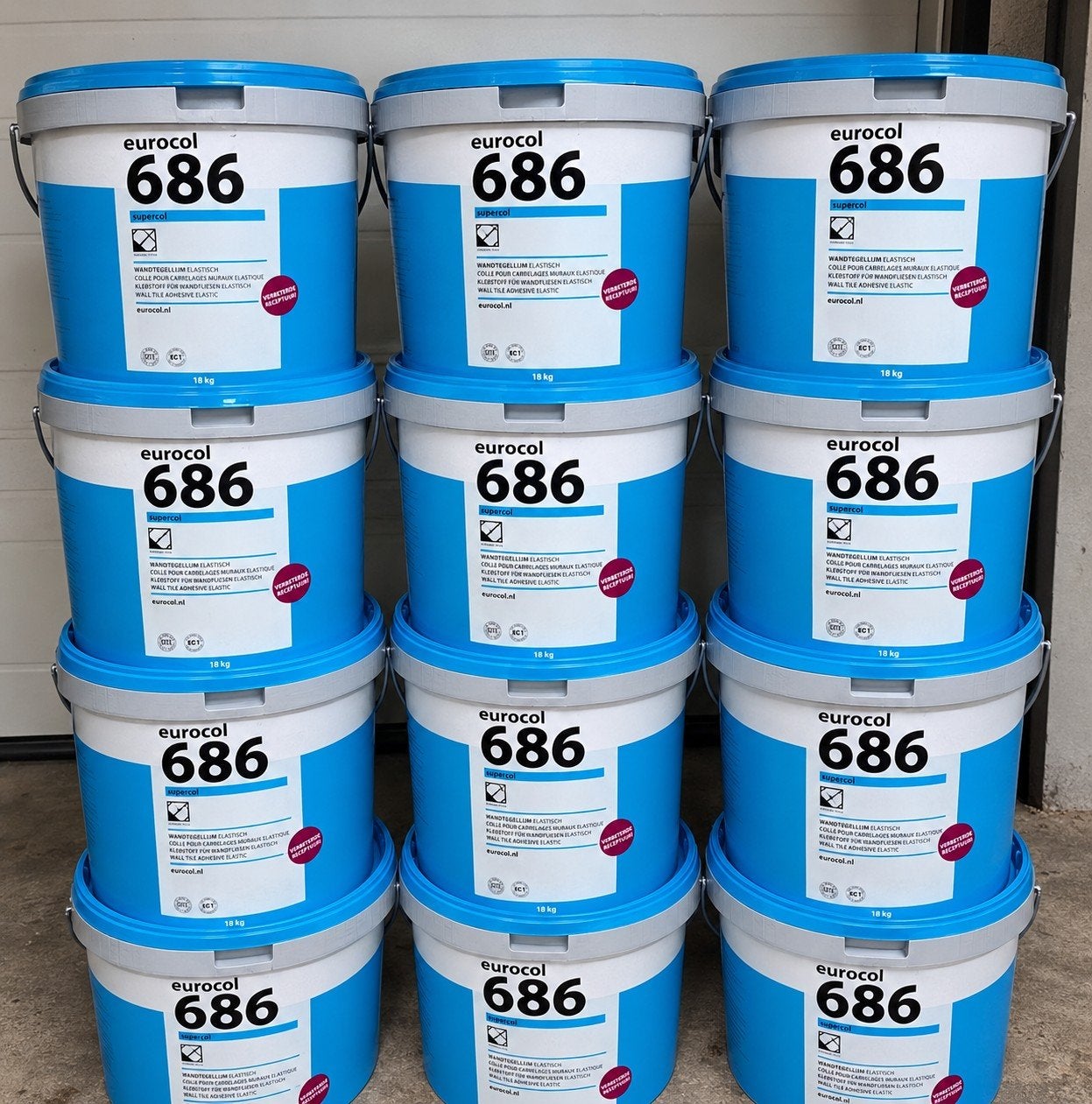 Emmers Eurocol 686 Supercol Tegellijm - Elast, Overige materialen, Wandtegels, Nieuw, Minder dan 20 cm