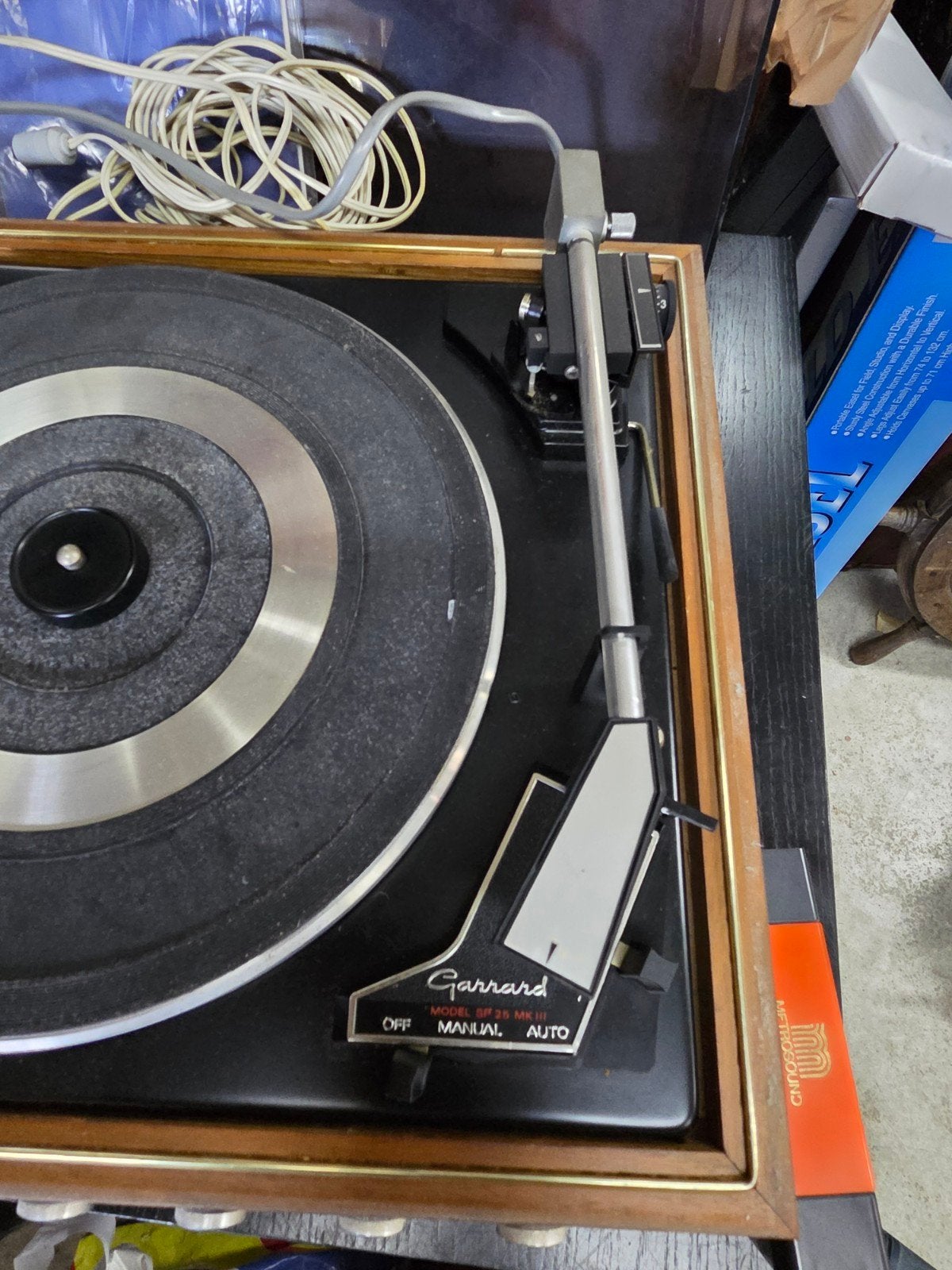 Garrard SP 25 MK III Platenspeler met Shure 75-6 element, Gebruikt, Automatisch, Platenspeler, Ophalen