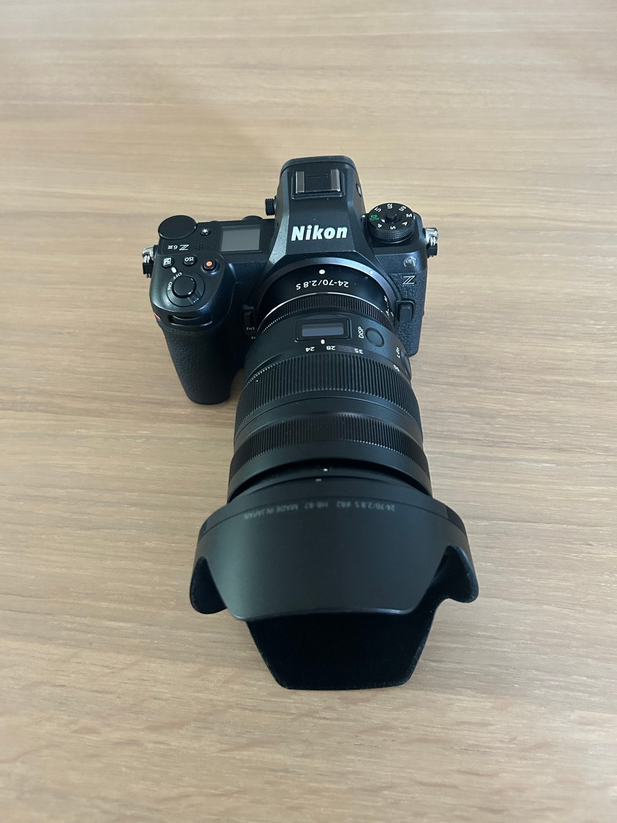 Nikon Z6 III systeemcamera met Nikkor 24-70mm f/2.8 S lens, Beeldstabilisatie, Ophalen of Verzenden, Zo goed als nieuw, Nikon