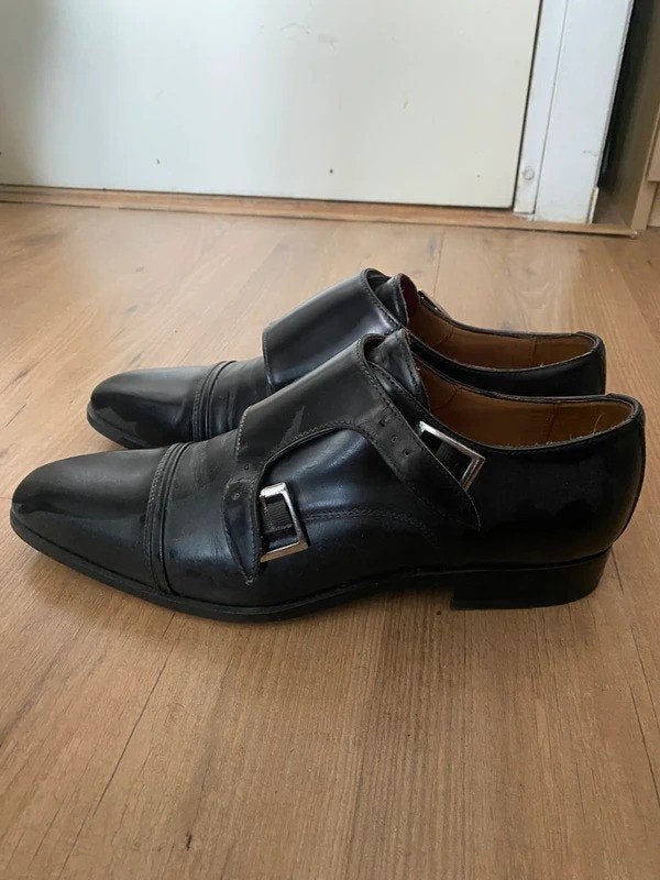 Zwarte gespschoenen Oger voor heren, Zwart, Ophalen of Verzenden, Gespschoenen, Gedragen
