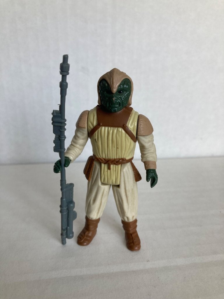 Vintage Star Wars Klaatu Skiff Guard met origineel wapen., Verzamelen, Ophalen of Verzenden, Gebruikt, Actiefiguurtje