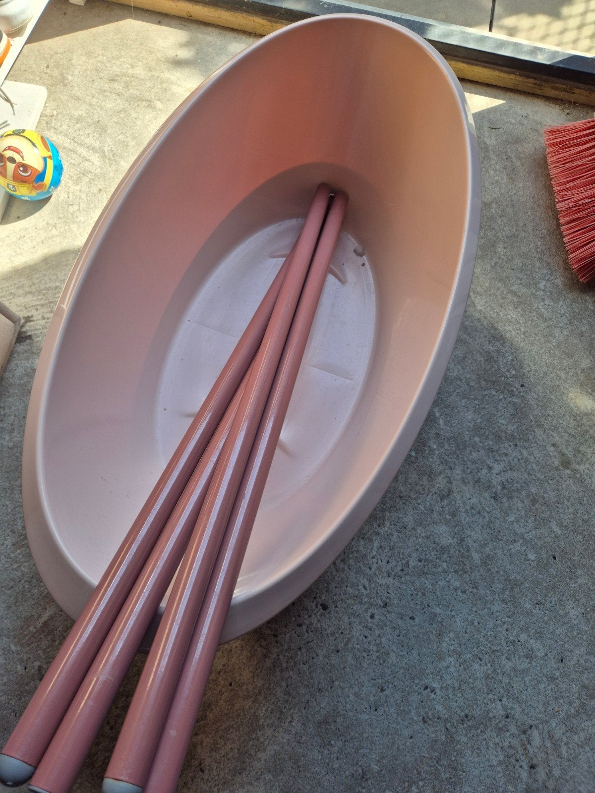 Tummy Tub babybadje met standaard - Roze, Gebruikt, Tummy Tub, Standaard, Ophalen