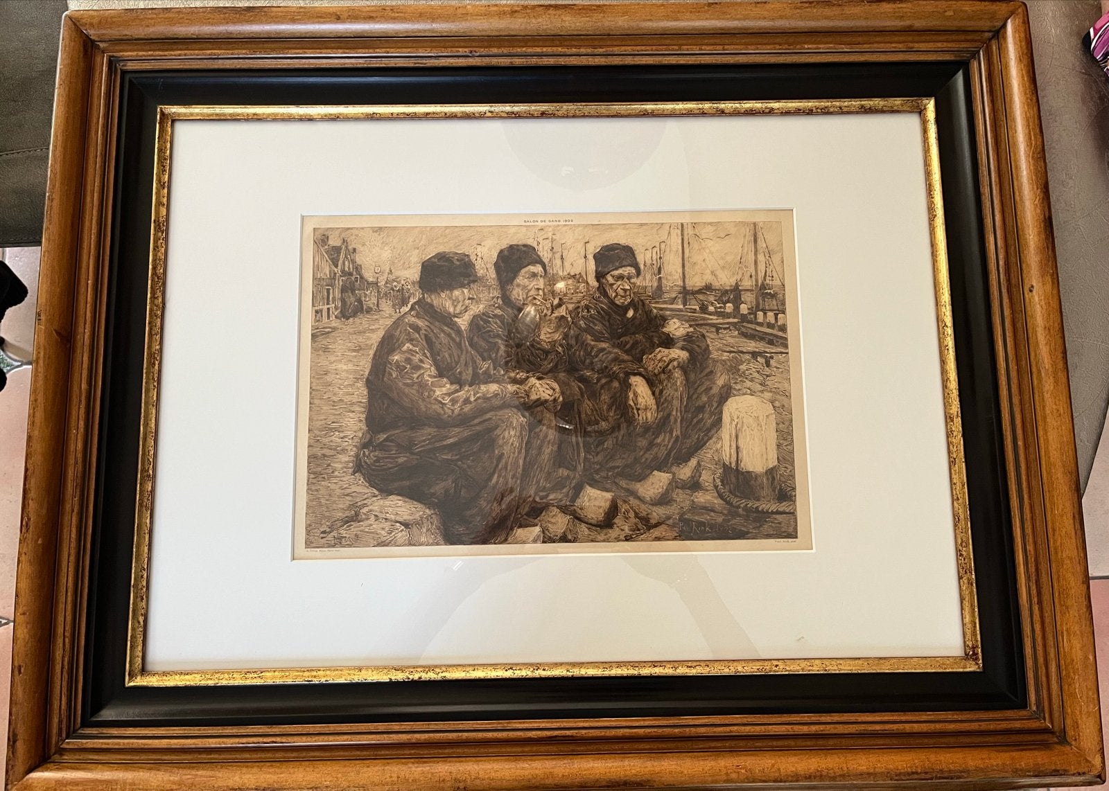 Volendam: Paul Rink (1861-1903) -, Ophalen, Dagelijks leven, 1800 - 1899, Ets