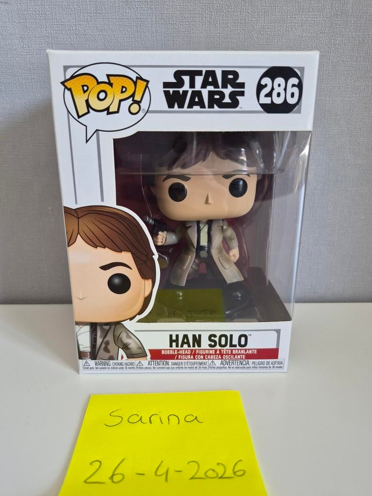 Funko pop star wars han solo 286, Ophalen of Verzenden, Zo goed als nieuw