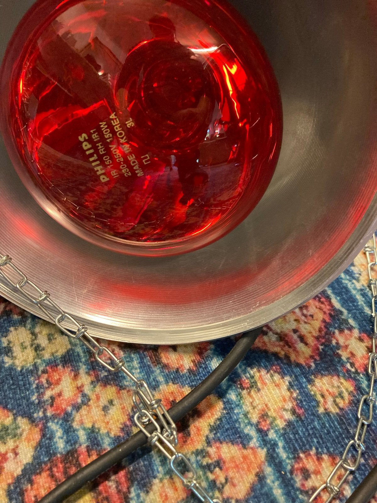 Philips Infrarood Warmtelamp 150W met Armatuur, Ophalen of Verzenden, Zo goed als nieuw