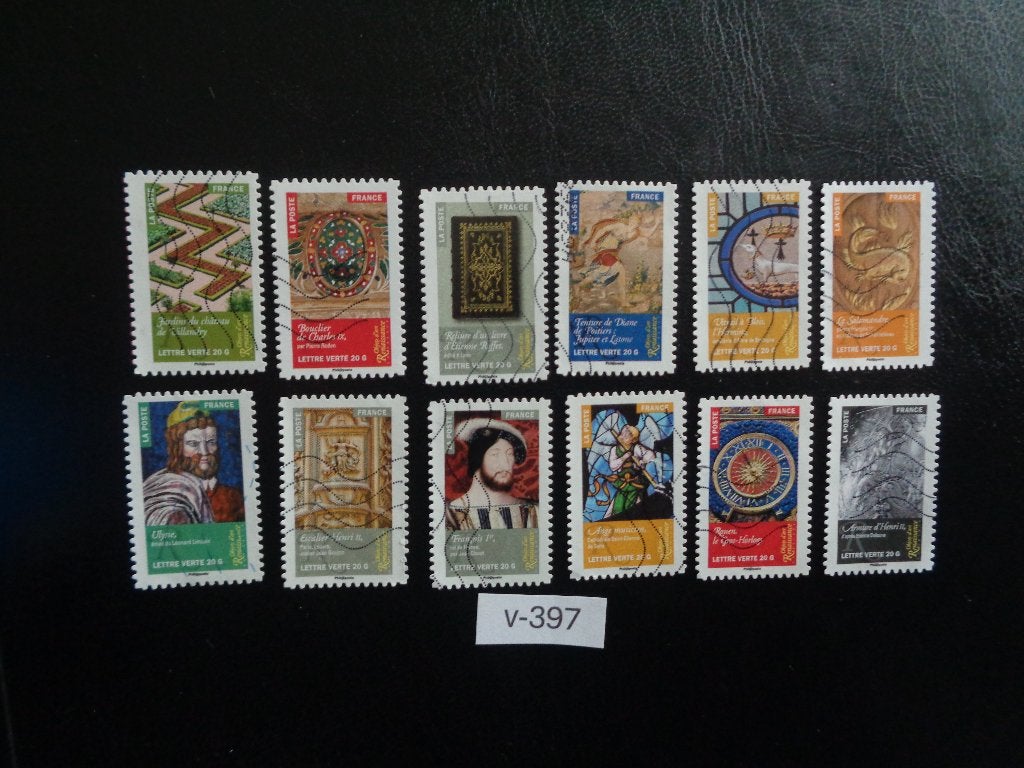 frankrijk - renaissance kunst 2014 (v-397), Ophalen of Verzenden, Gestempeld