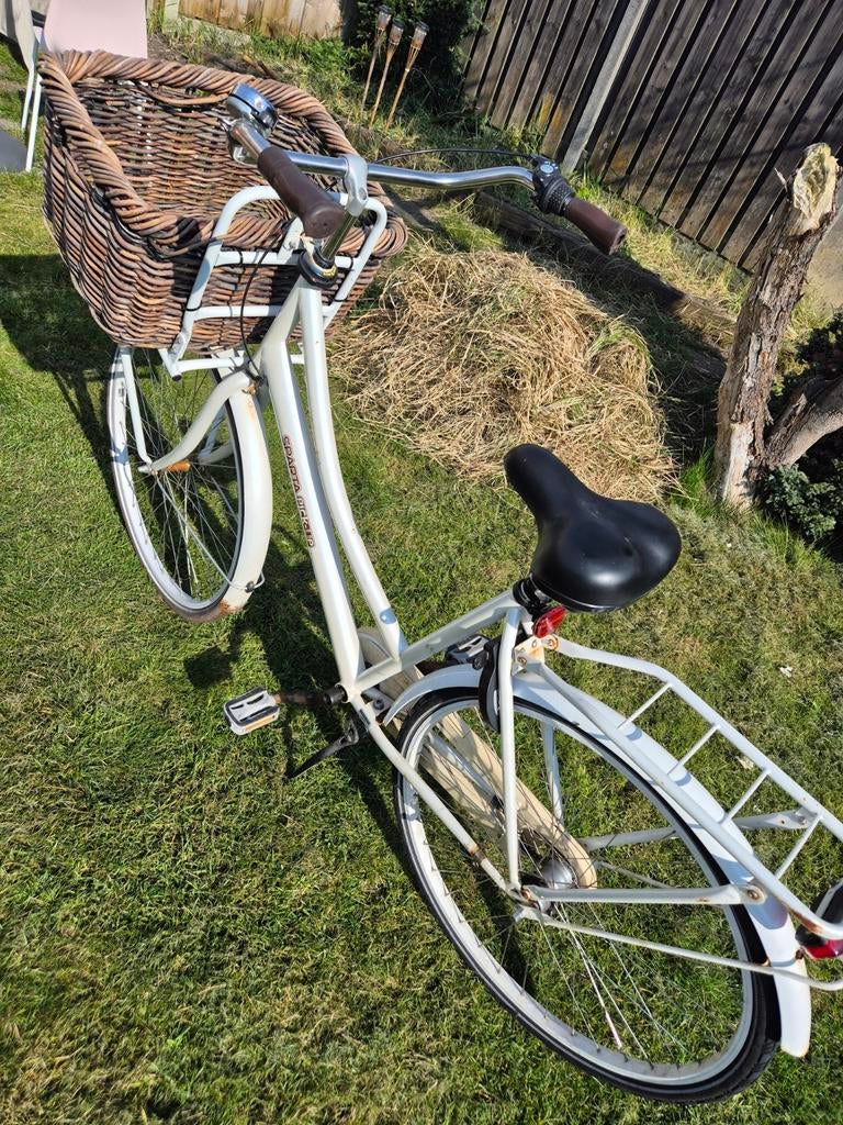 Sparta Pick-up Damesfiets met Mand - Crème, 50 tot 53 cm, Ophalen, Gebruikt, Sparta