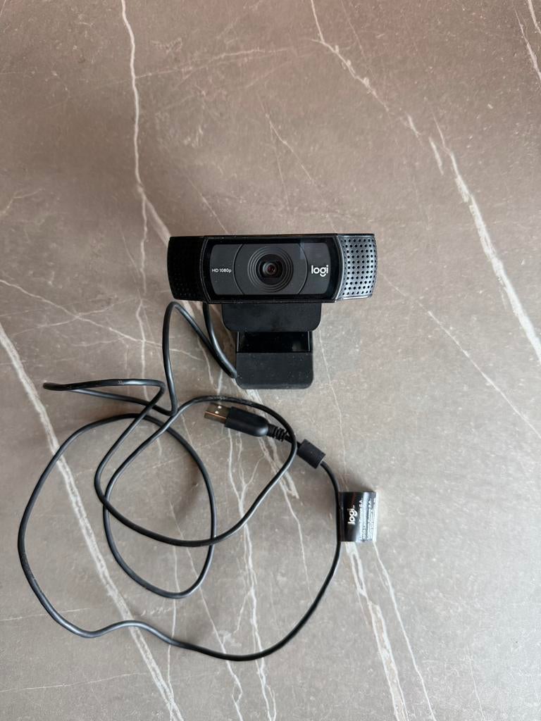 Logitech HD C922 1080p Webcam, Computers en Software, Webcams, Ophalen of Verzenden, Zo goed als nieuw, Windows, Monitorclip