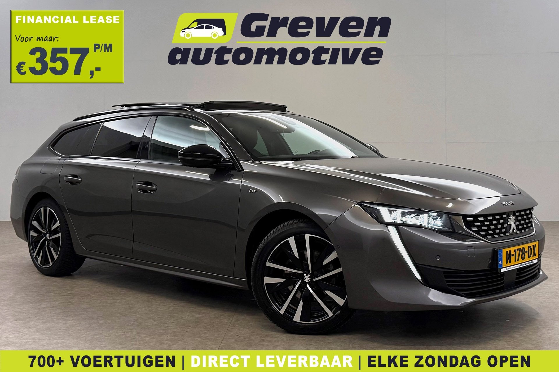 Peugeot 508 1.2 PureTech GT | Pano | Camera | Virtual | Sfee, Auto's, 745 kg, Gebruikt, Euro 6, 1199 cc