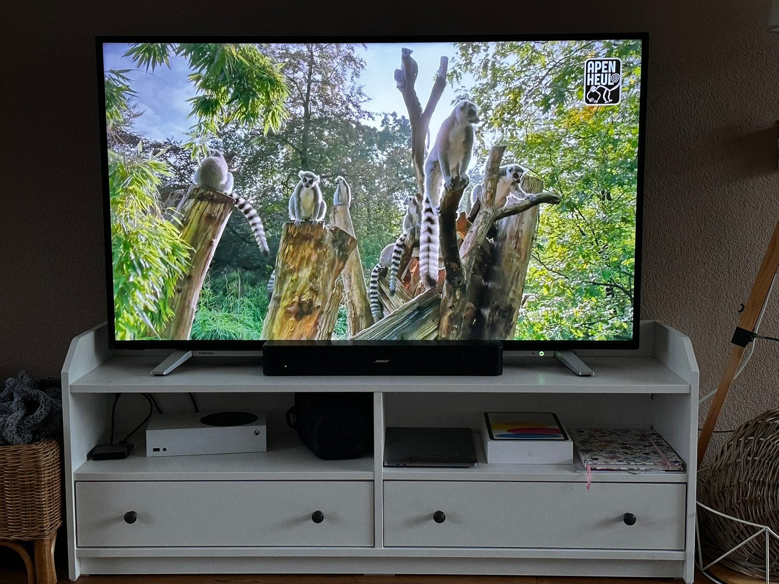 Tv meubel met lades, Ophalen, Zo goed als nieuw, 100 cm of meer, 50 Hz