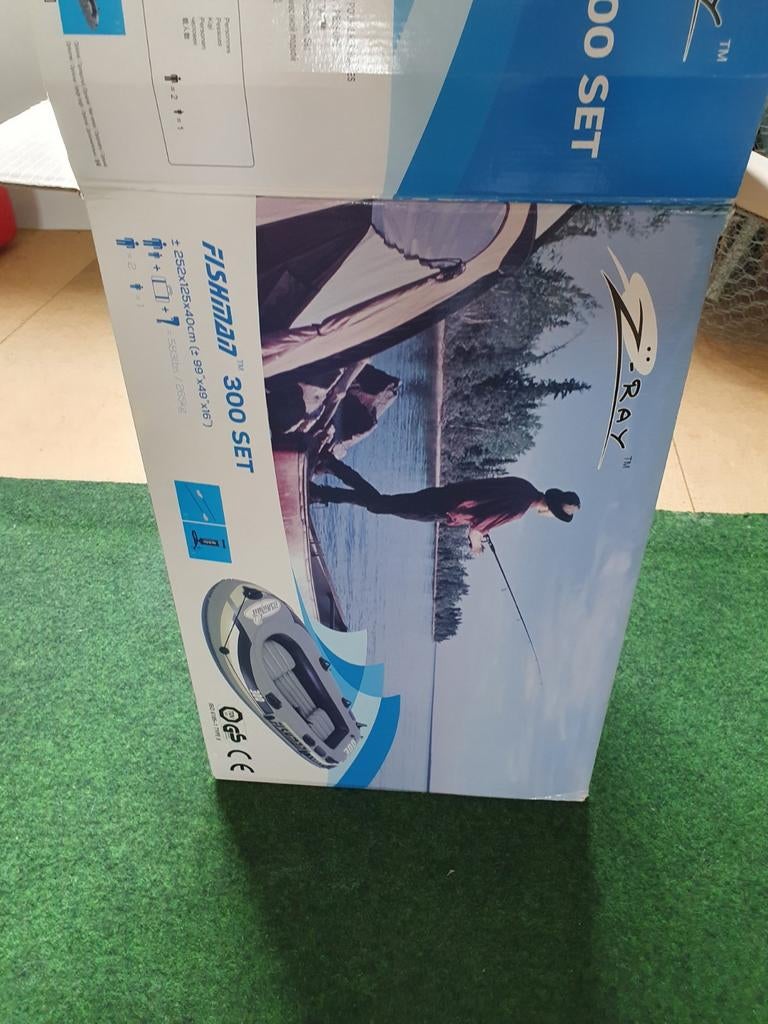 Z-Ray Fishman 300 Set rubberen roeiboot met peddels, Ophalen, Nieuw