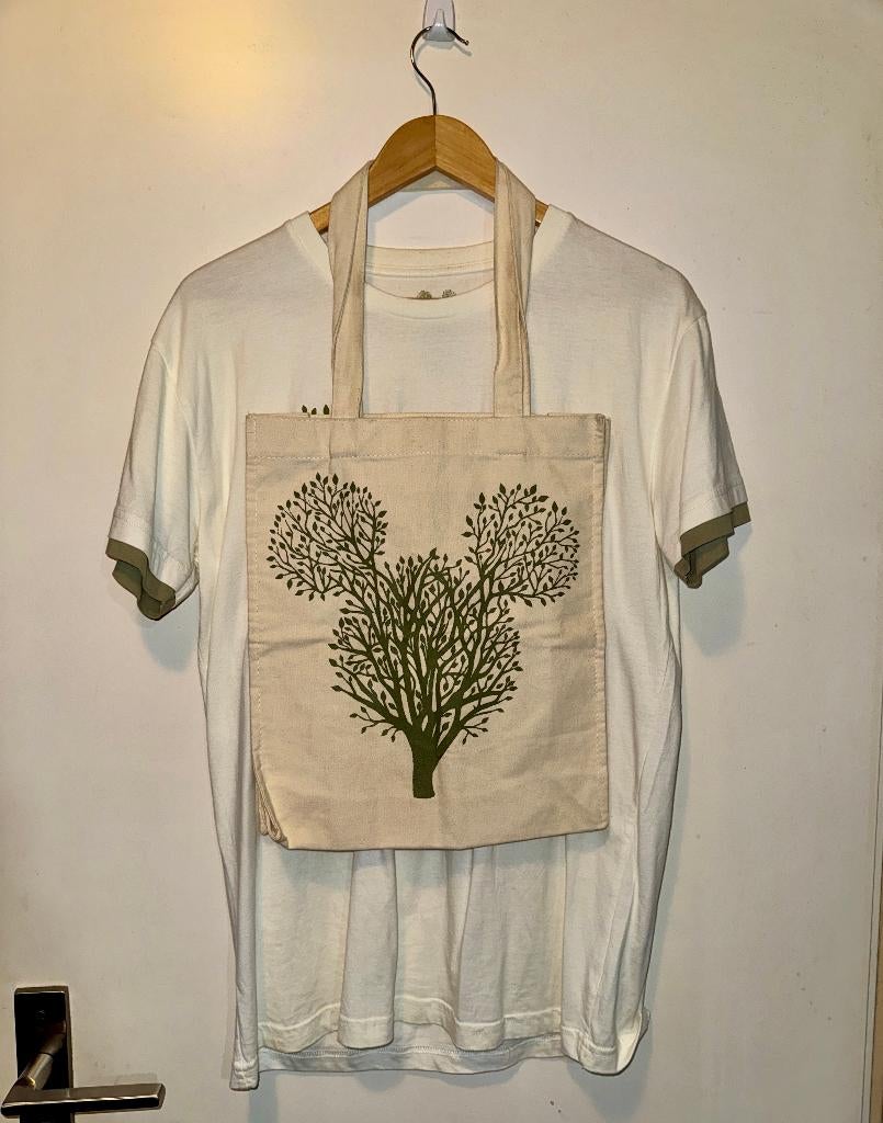 Disneyland Parijs Shirt & Tas, Verzenden, Mickey Mouse, Zo goed als nieuw, Kleding of Textiel