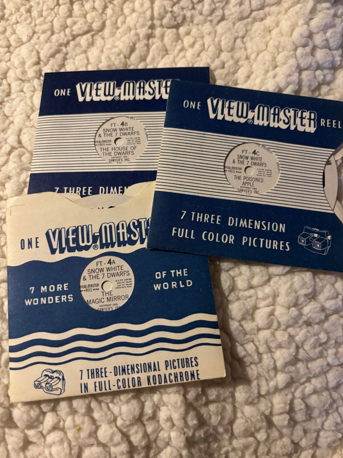 Vintage View-Master Reels - Sneeuwwitje en de Zeven Dwergen, Ophalen of Verzenden, Gebruikt