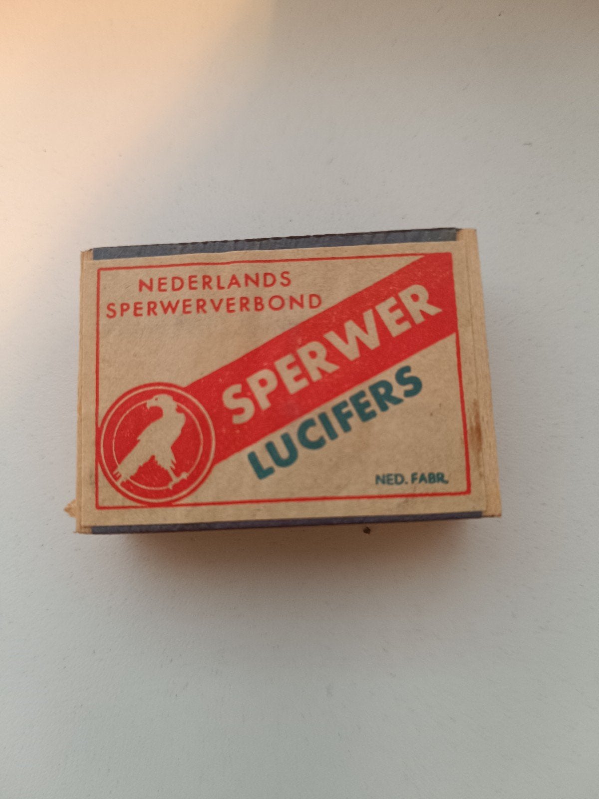 Vintage Sperwer Lucifers - Nederlands Sperwerverbond, Ophalen of Verzenden, Gebruikt, Luciferdoosjes of -merken