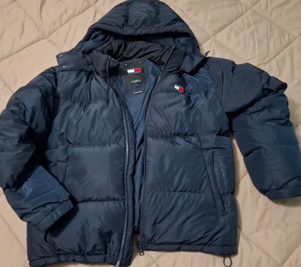 Tommy Hilfiger winterjas maat zie foto's, Ophalen of Verzenden, Zo goed als nieuw, Blauw