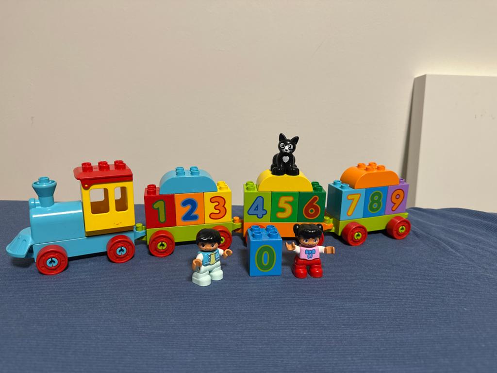Duplo getallentrein - Compleet, Ophalen of Verzenden, Zo goed als nieuw, Compleet, Duplo