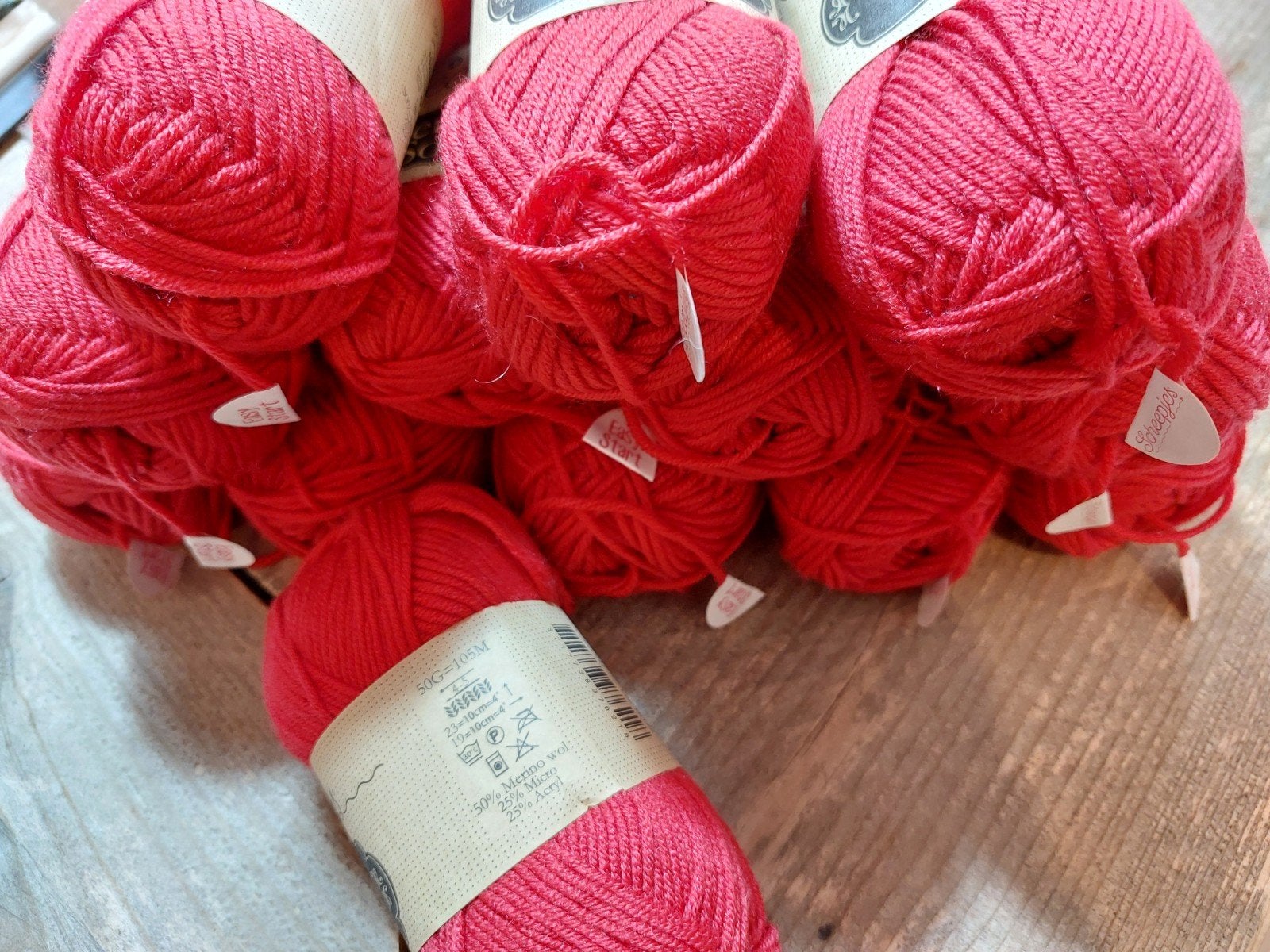 roze rood Merino Soft, Hobby en Vrije tijd, Verzenden, Nieuw, Breien of Haken, Wol of Garen