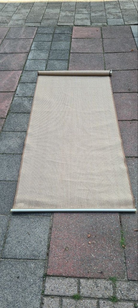 Nesling buitenrolgordijn 98 x 240 cm - beige, Ophalen of Verzenden, Gebruikt