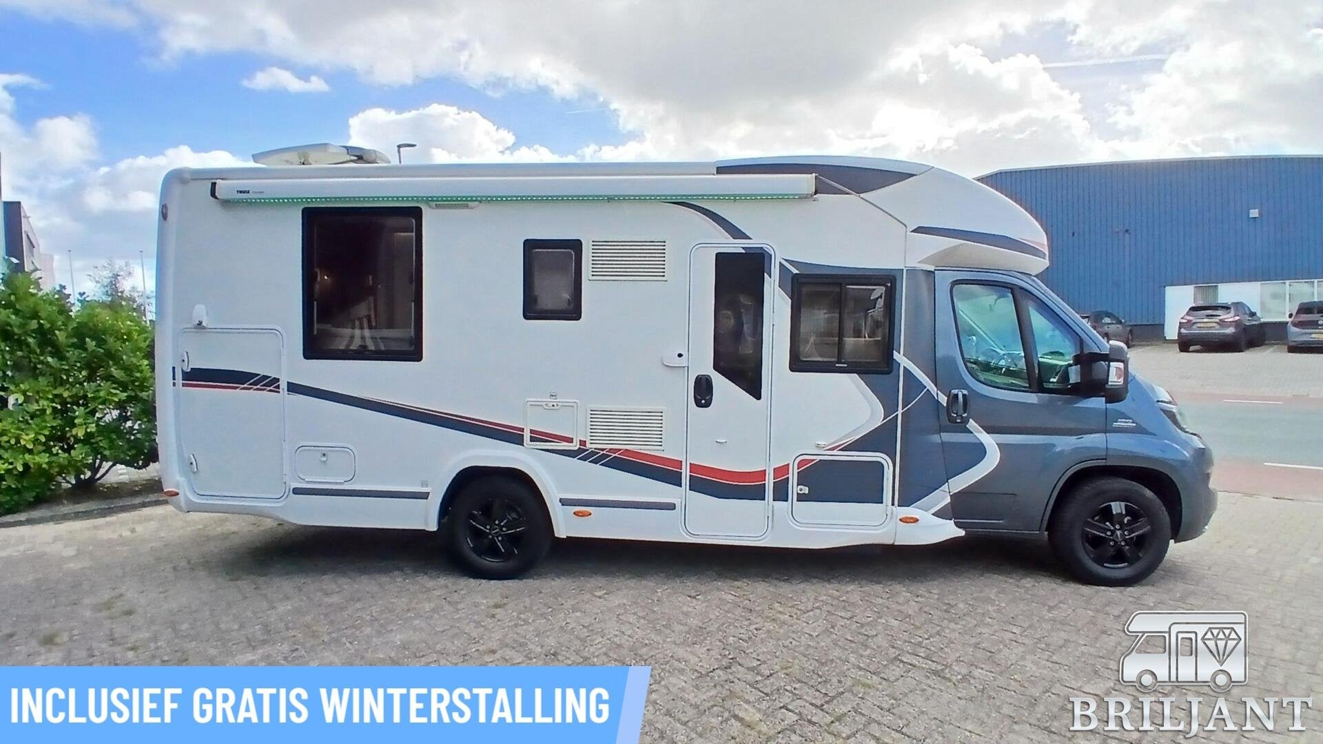 Fiat Challenger 398 EB camper.. dakairco+Queensbed+hefbed, Caravans en Kamperen, Ringverwarming, Elektrische ramen, 7 tot 8 meter