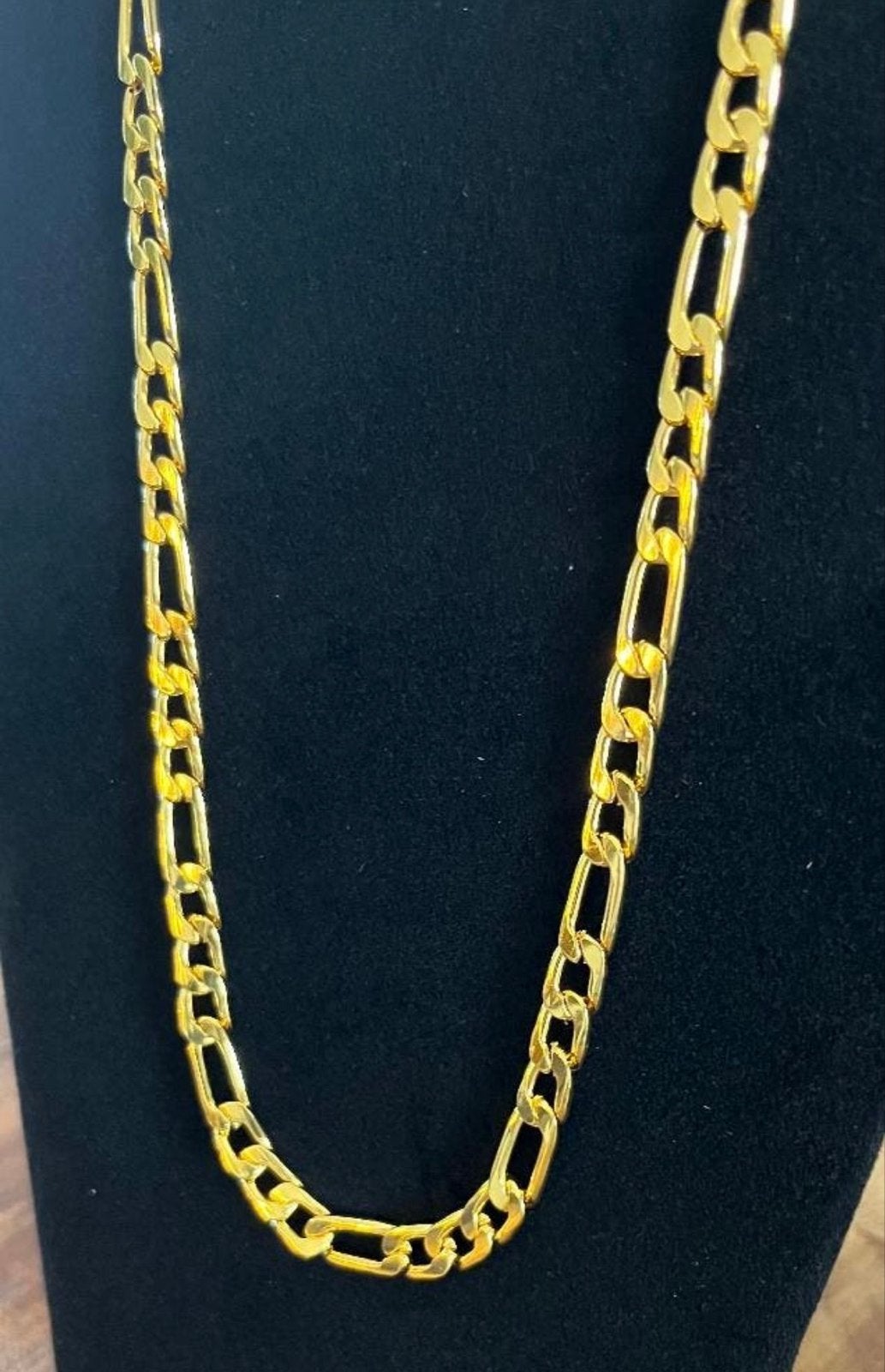 Nieuwe Figaro Ketting Goud Verguld 60 cm, Ophalen of Verzenden, Nieuw, Goud, Overige materialen